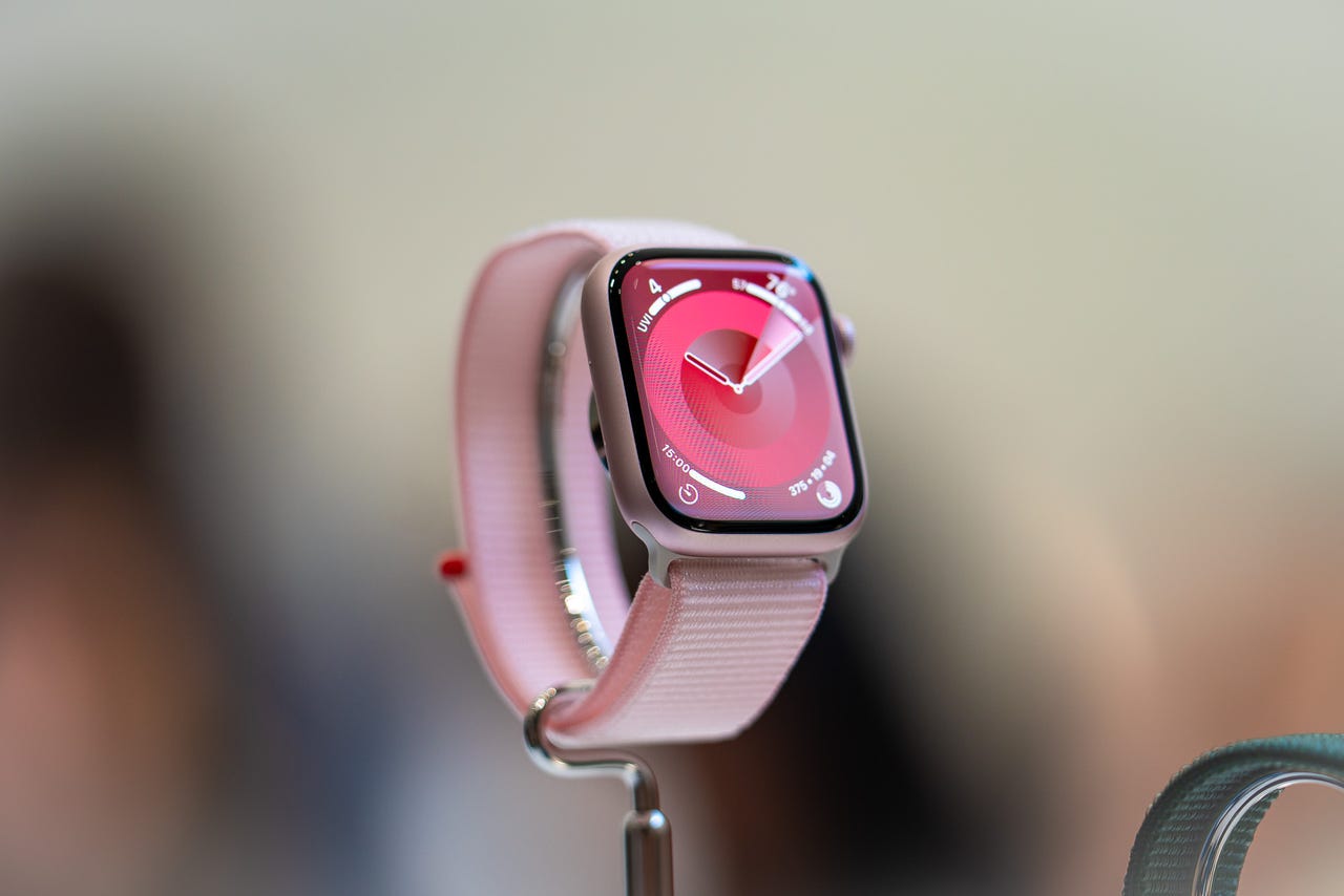Pantalla brillante del Apple Watch Series 9