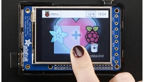 Adafruit PiTFT Plus 320x240 2.8-inch TFT resistive touchscreen