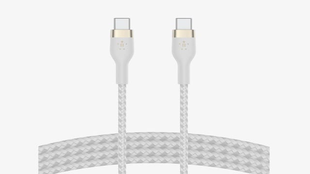 White USB-C cables