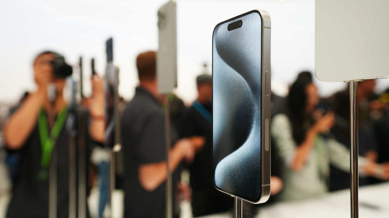 iPhone 15 Pro in Titanium