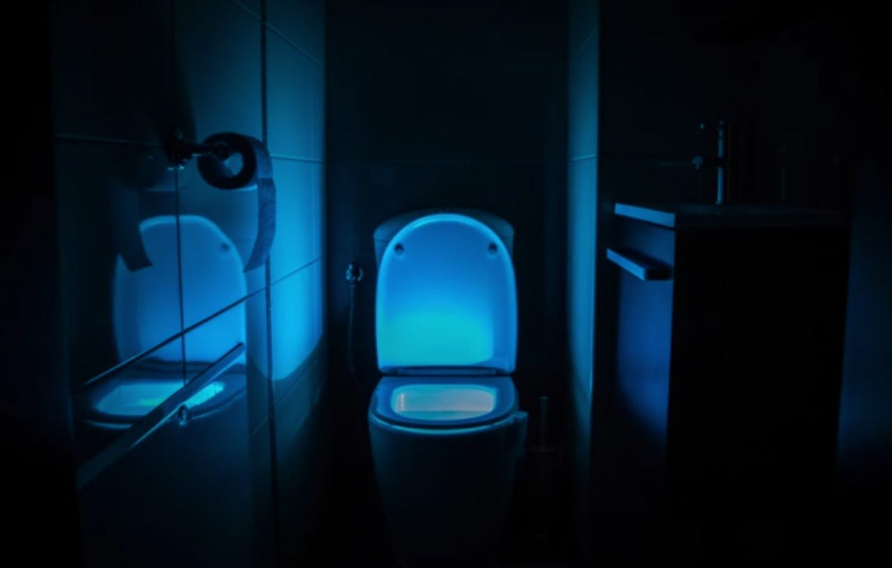 ToiLight The Original Toilet Night Light Tech Gadget. Fun Bathroom Motion  Sensor LED Lighting. Weird Novelty Funny Birthday Gag Stocking