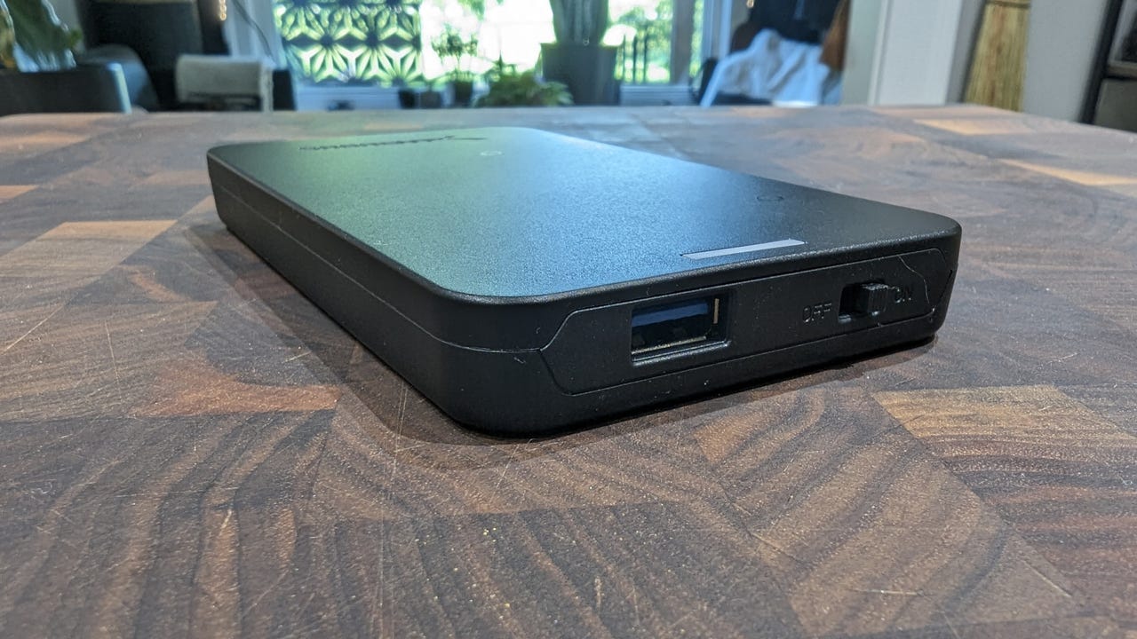 The Sabrent 2.5" hard drive case.