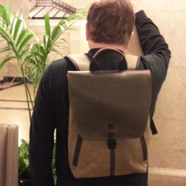 Staad Backpack in use