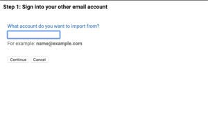 Import mail and contacts from another email provider