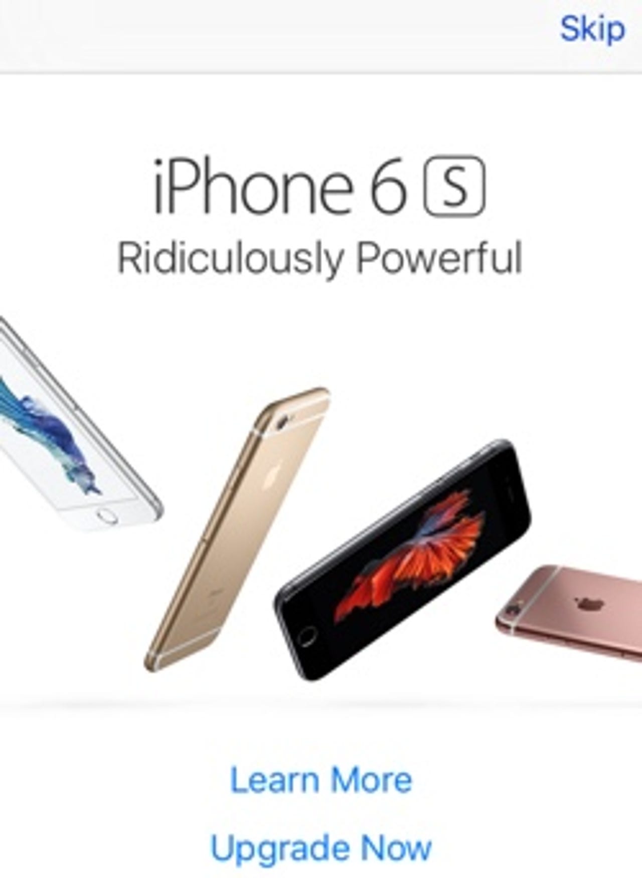 Apple shoves annoyingly aggressive popup ads for iPhone 6s into iOS App Store app