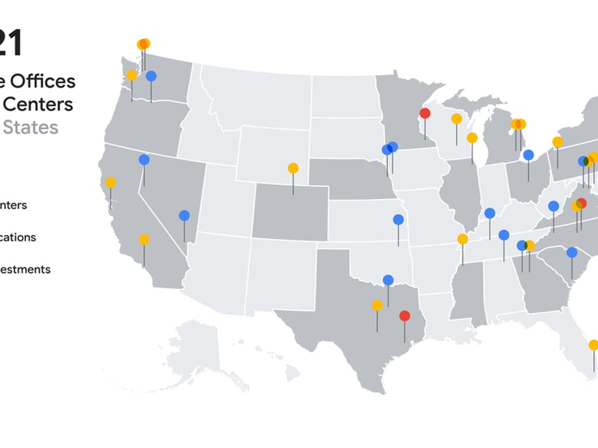 Google to spend $7 billion in 2021 on US offices, data centers | ZDNET
