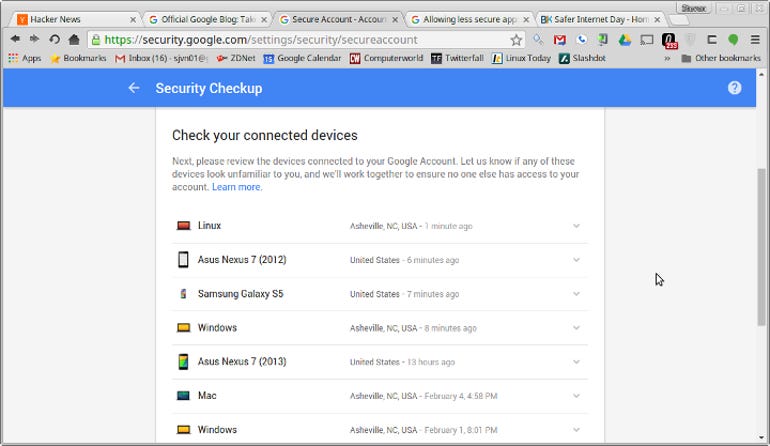 Google Security Check