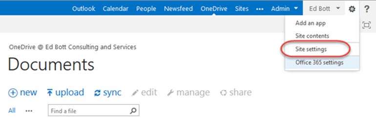 office365-site-settings