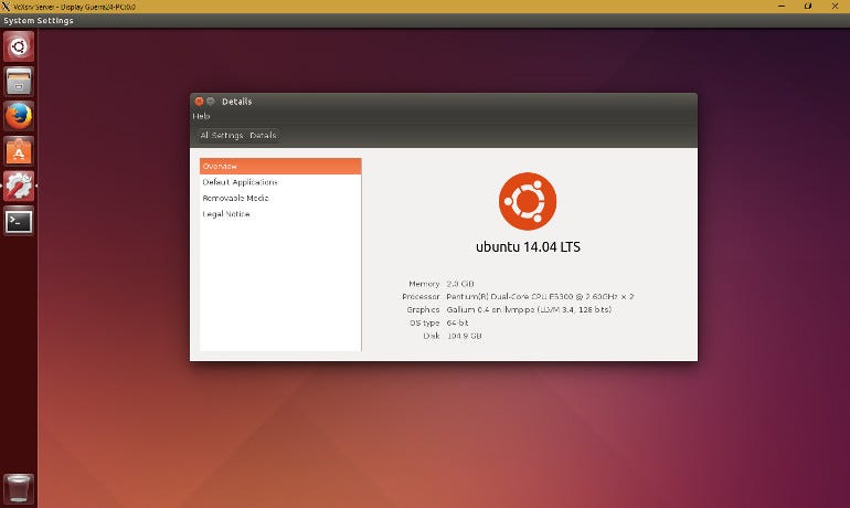 Ubuntu Unity on Windows 10