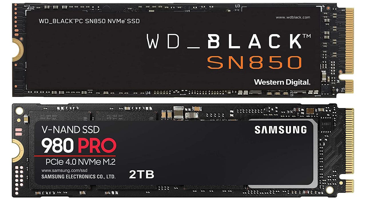 Samsung's 980 Pro SSD and Western Digital's WD_Black SN850 SSD