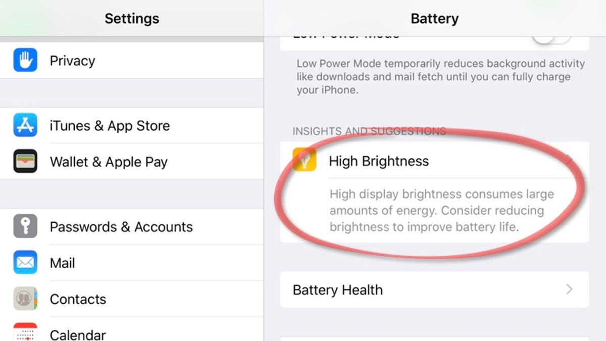 Let iOS make battery-saving suggestions