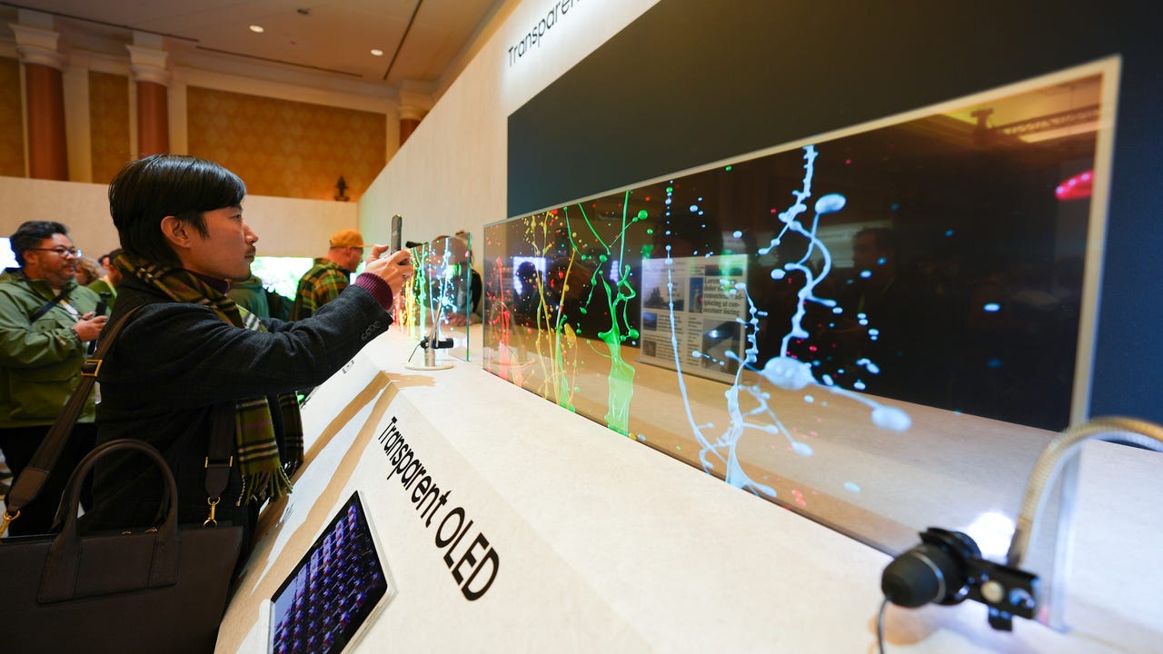 Samsung Transparent MicroLED TV at CES
