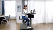 This new Bike Desk will let you charge your laptop -- by pedaling