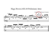 The song of the Higgs boson: How the LHC data sounds as music