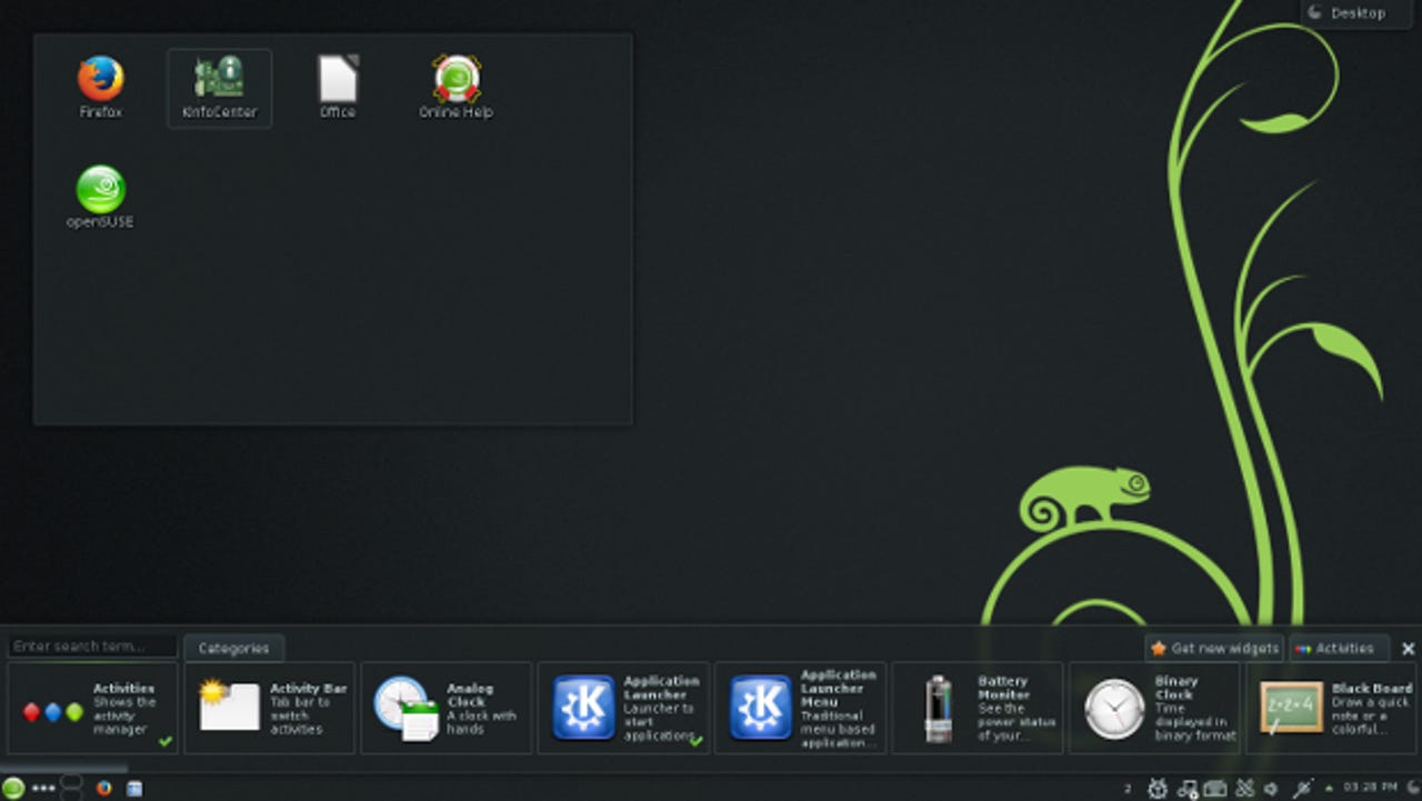 OpenSUSE 13.1 KDE desktop