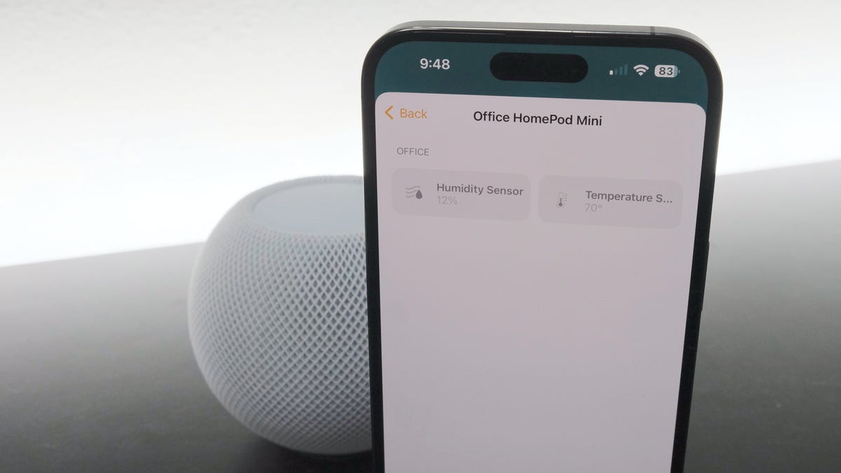 How to enable the temperature and humidity sensor on HomePod Mini