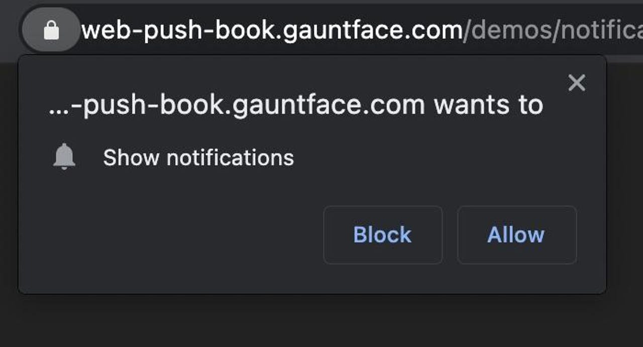 Web page notifications are a pain!
