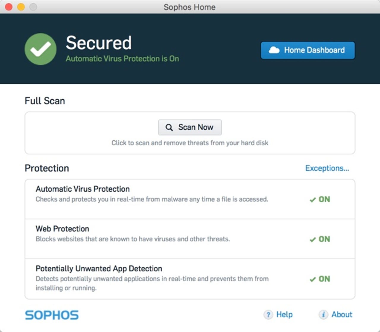 Sophos Home: Free antivirus for Windows and Mac users