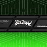 A Kingston Fury Renegade SSD on a black and green background