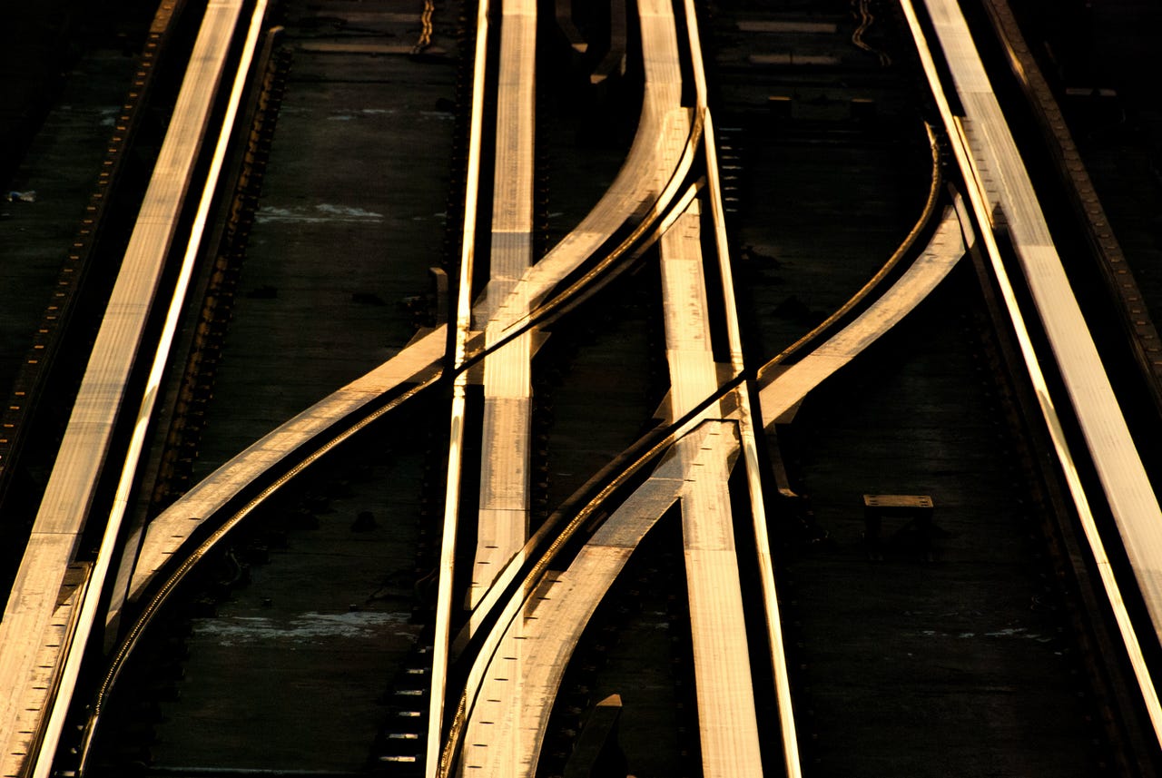 train tracks crossover