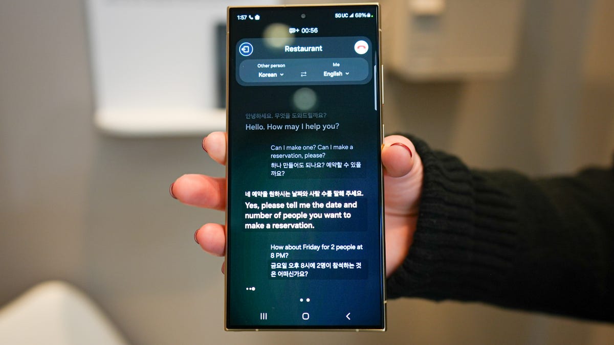 Samsung Galaxy S24 Ultra Live Translation