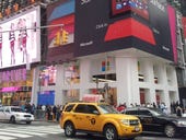 Microsoft's Surface gets cautious welcome in Times Square: Photos