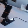 HiRise3 Deluxe MagSafe Charging Stand on a desk