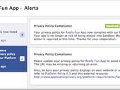 Facebook sets up alerts system for developers