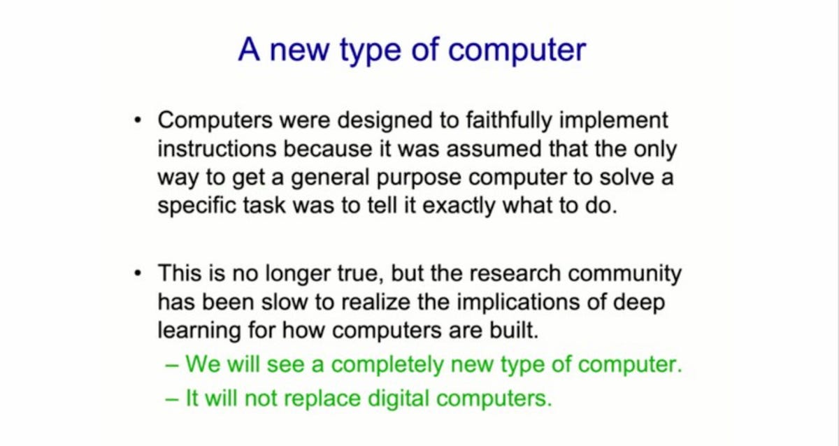 Slide: A new type of computer