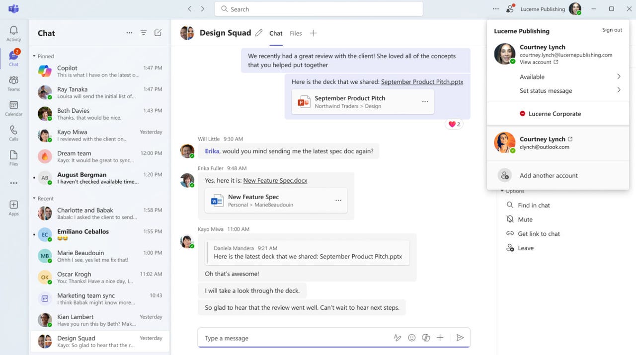 The new unified Microsoft Teams app