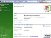 Screenshots: Vista rates your PC