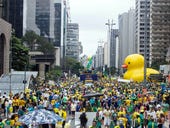 Protest organizers in Brazil use analytics to measure attendance