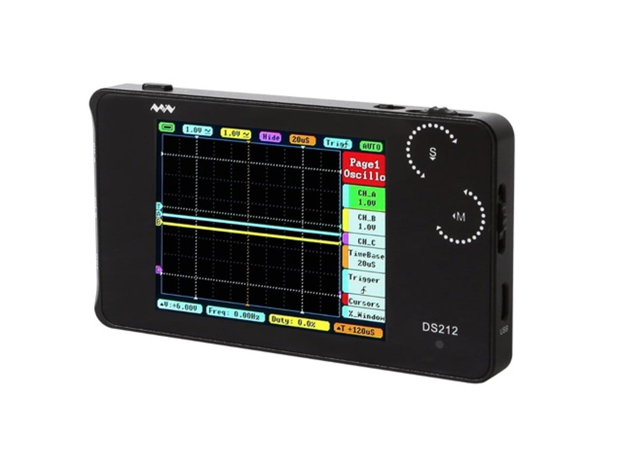 DS212 2-channel pocket oscilloscope