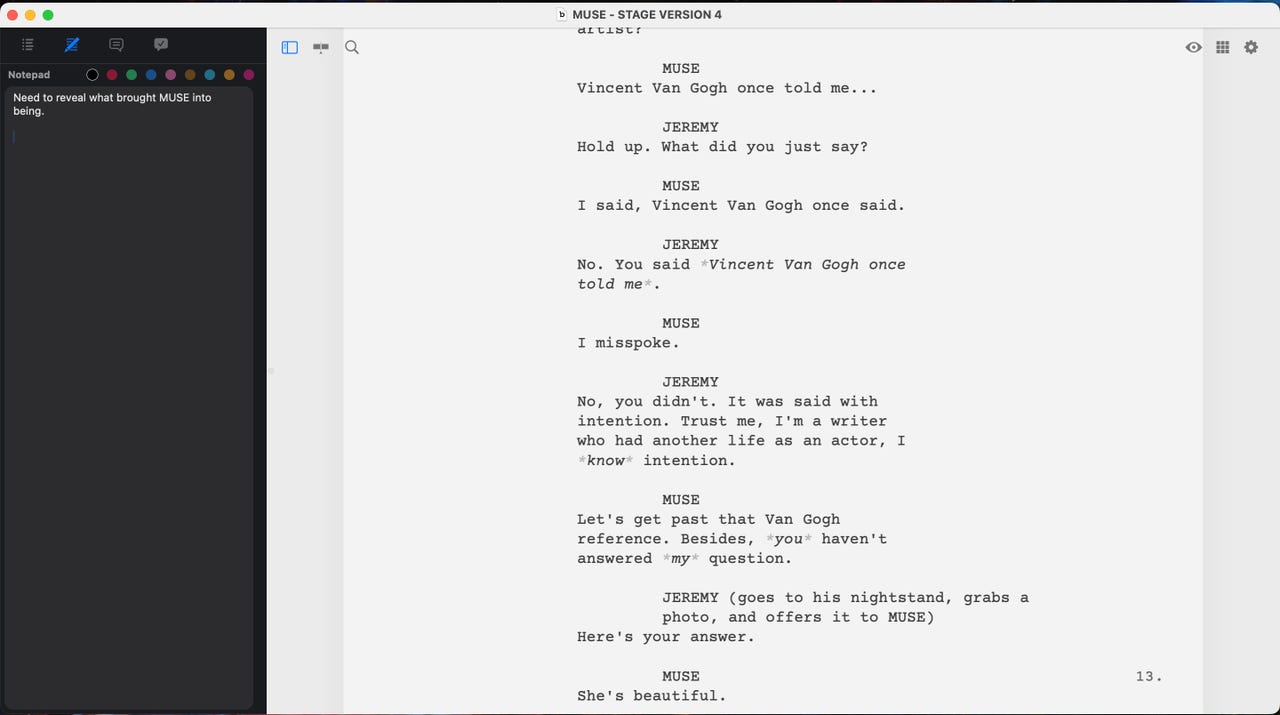 This free screenwriting app makes writing screenplays and scripts very easy