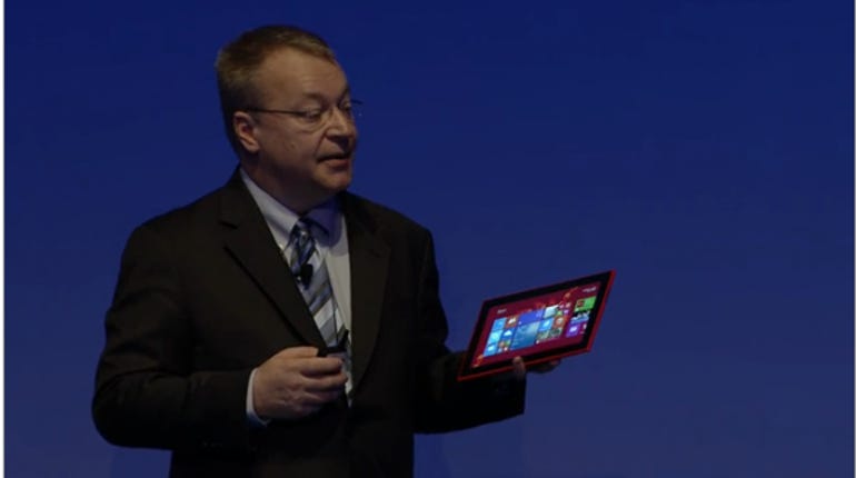 Stephen Elop with the 2520.