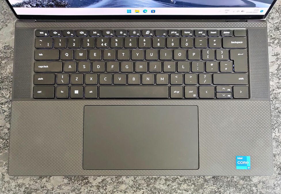Dell XPS 15 9520 (2022): Keyboard