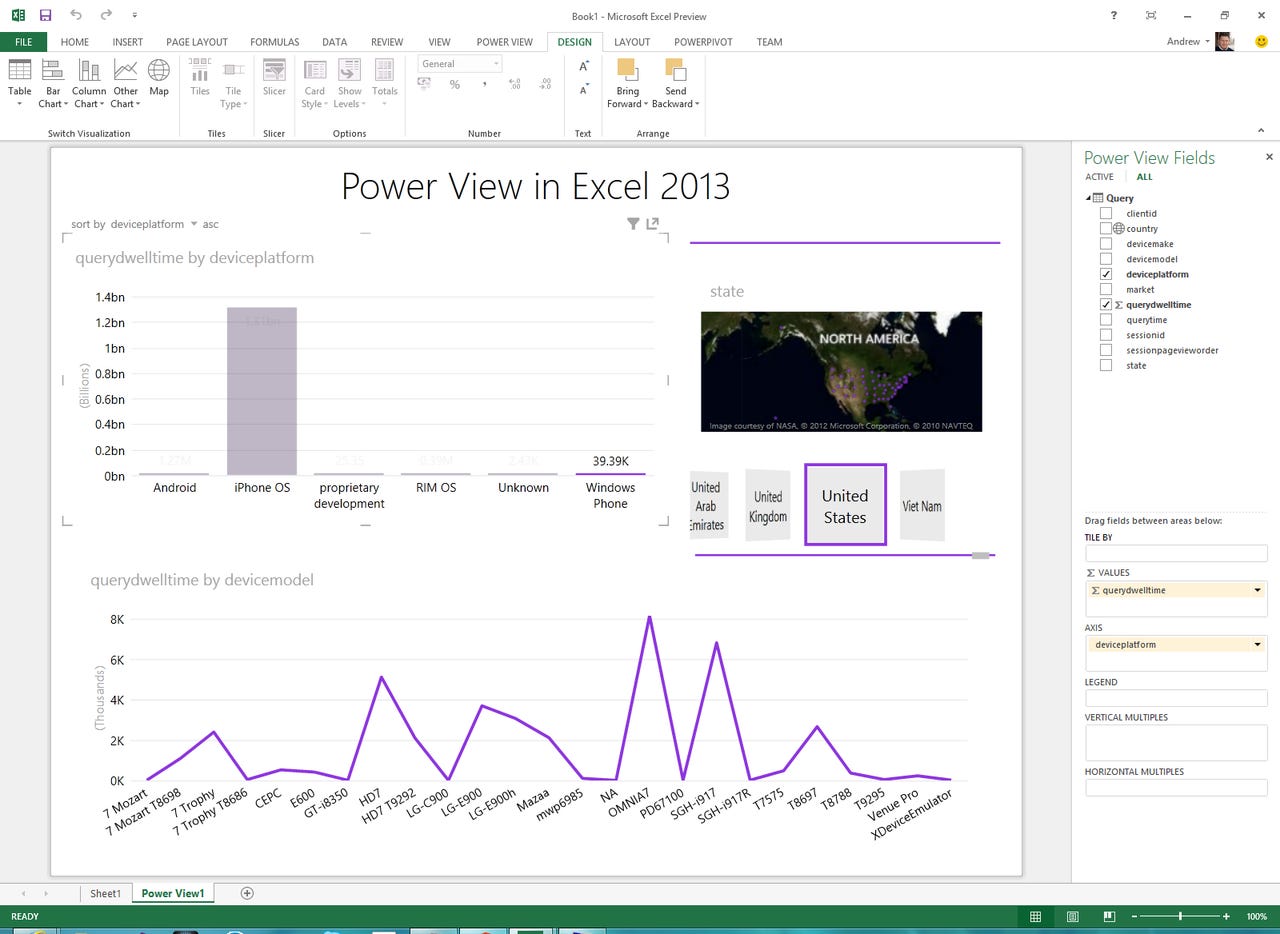 Power View in Excel 2013