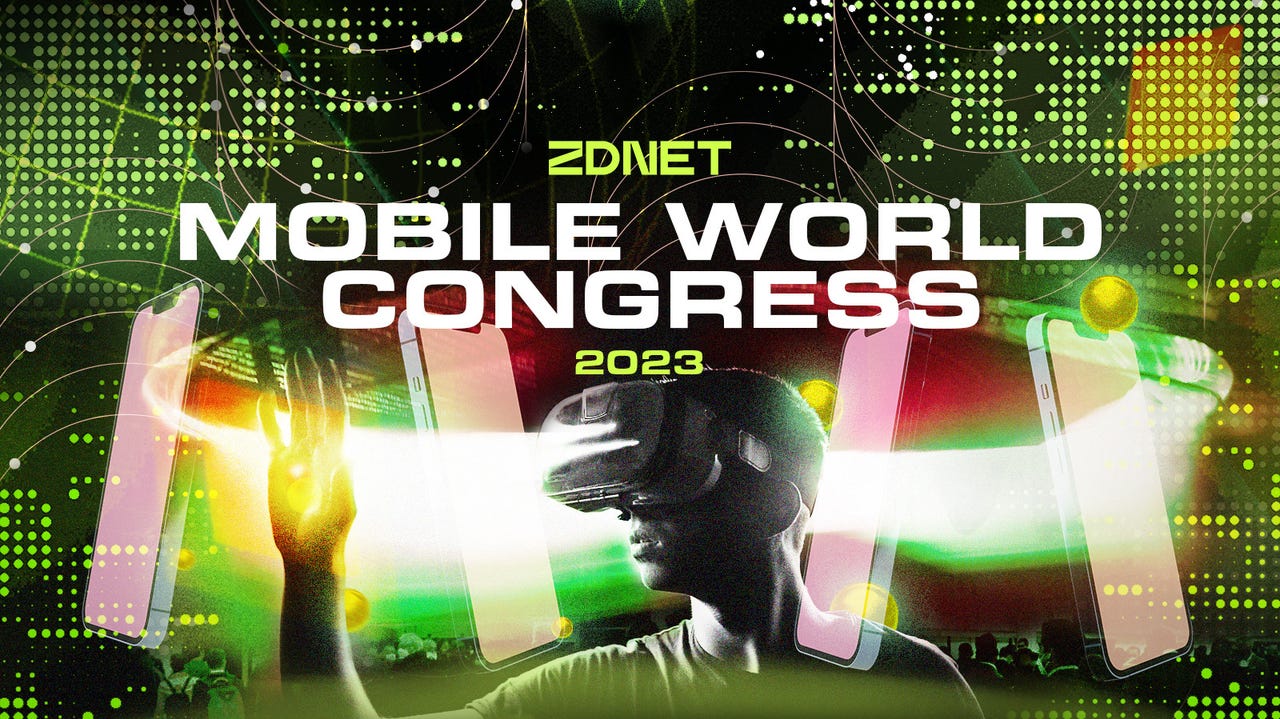A graphics banner that says Mobile World Congress 2023.