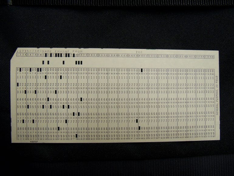 Return of the punch card
