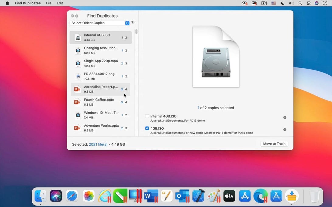 Parallels Toolbox for Mac: Find Duplicates