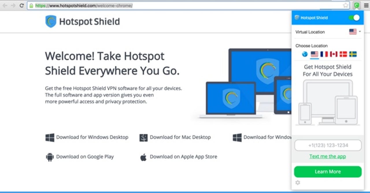 ​Hotspot Shield VPN for Google Chrome