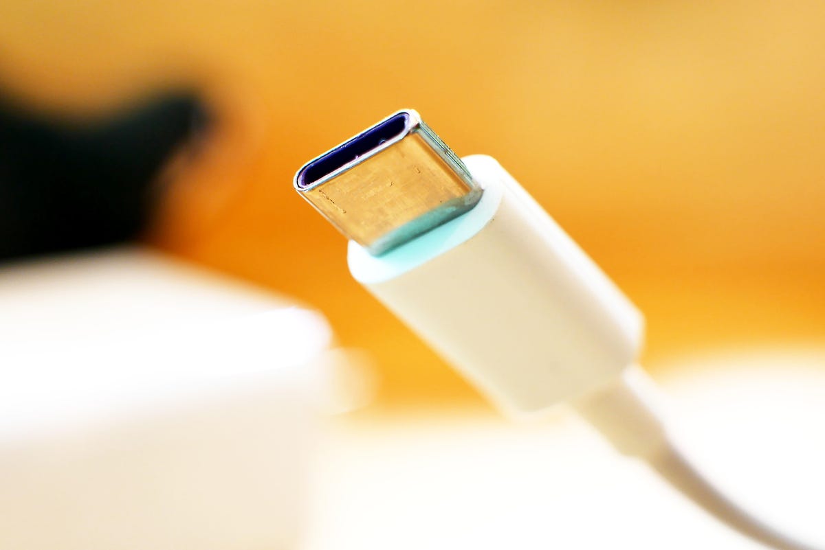 کابل داده شارژ USB-C سفید، نوع C
