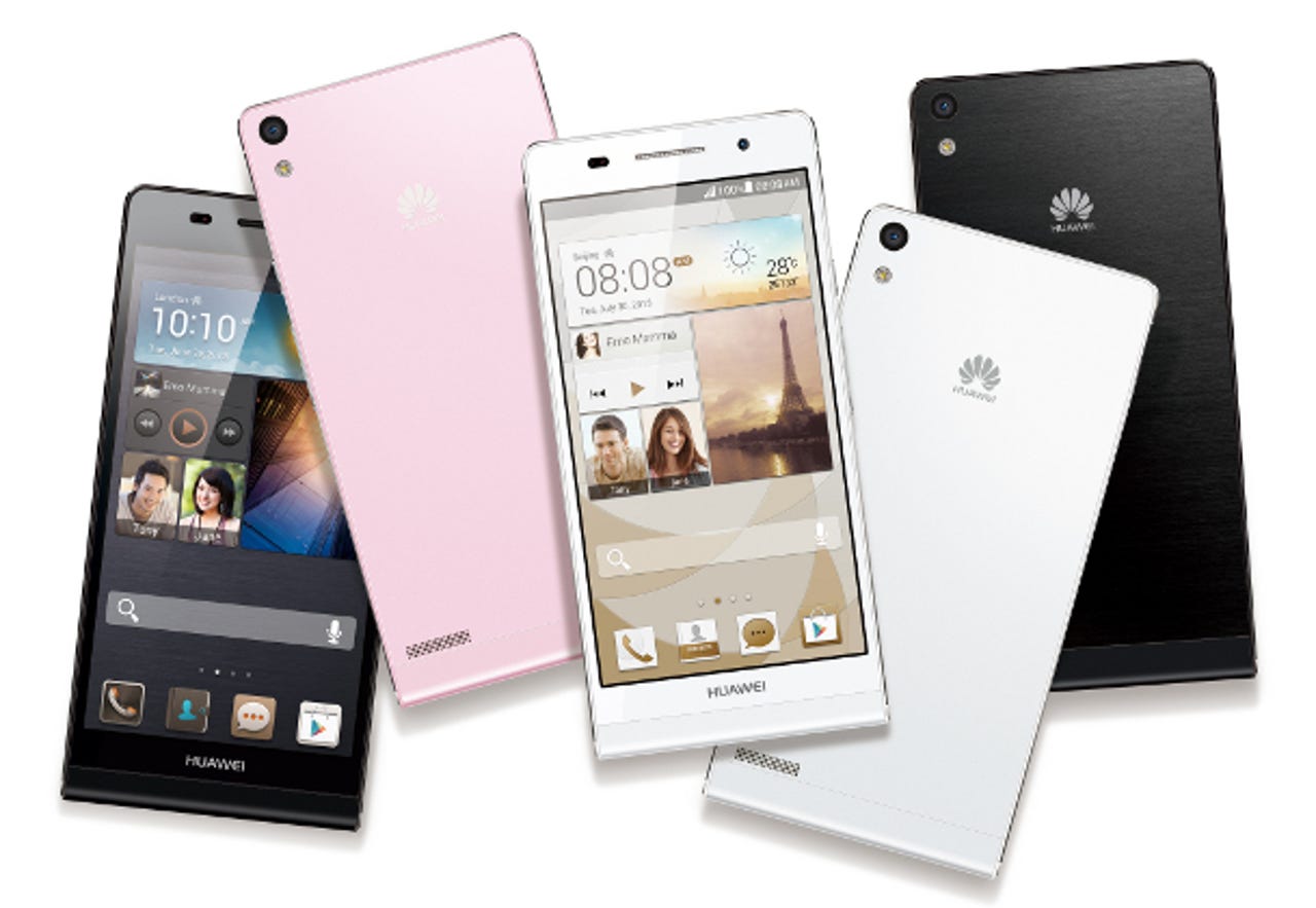 The Ascend P6 will come in pink, white and black.