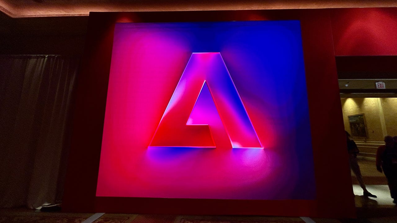 Adobe logo at Adobe Summit
