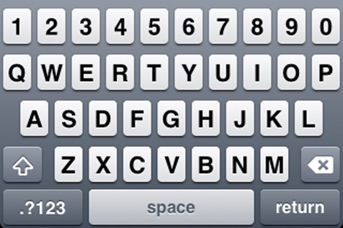 iphone 8 keyboard with numbers