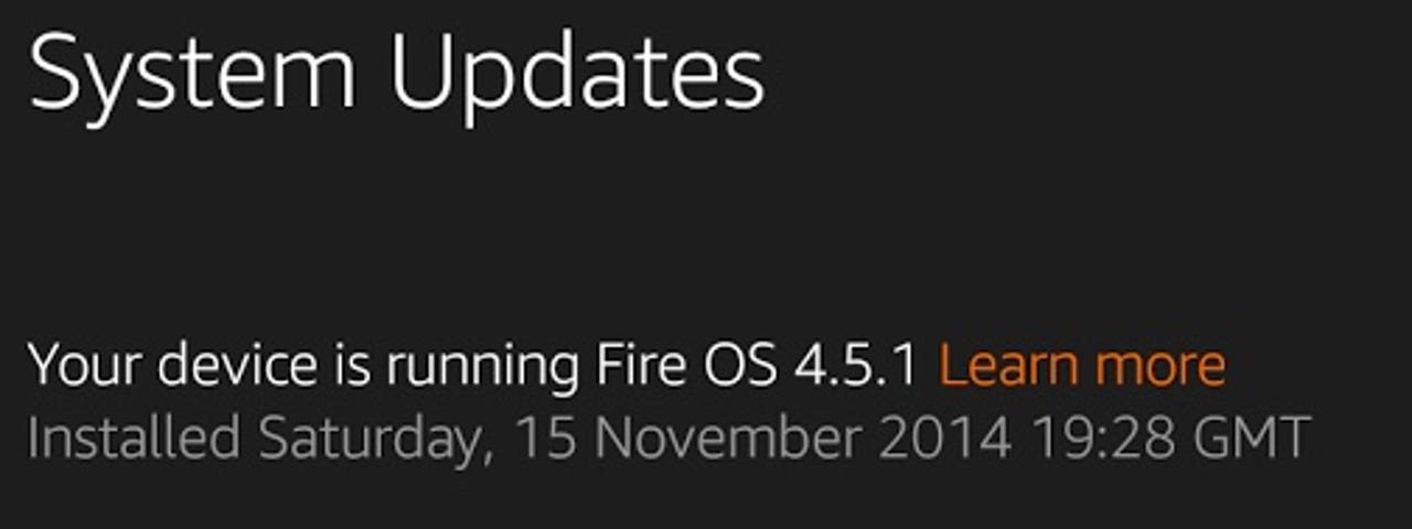 Amazon Fire OS 4.5.1