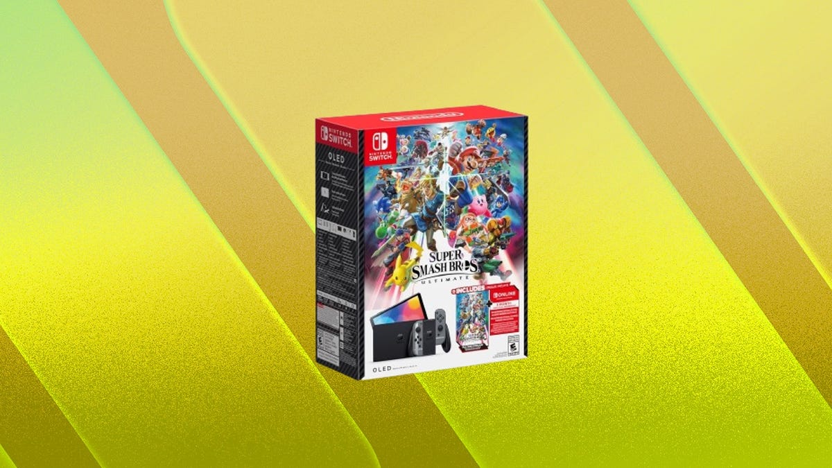 Score a Nintendo Switch OLED Super Smash Bros. Bundle for Just $349 in Amazon’s Black Friday Sale