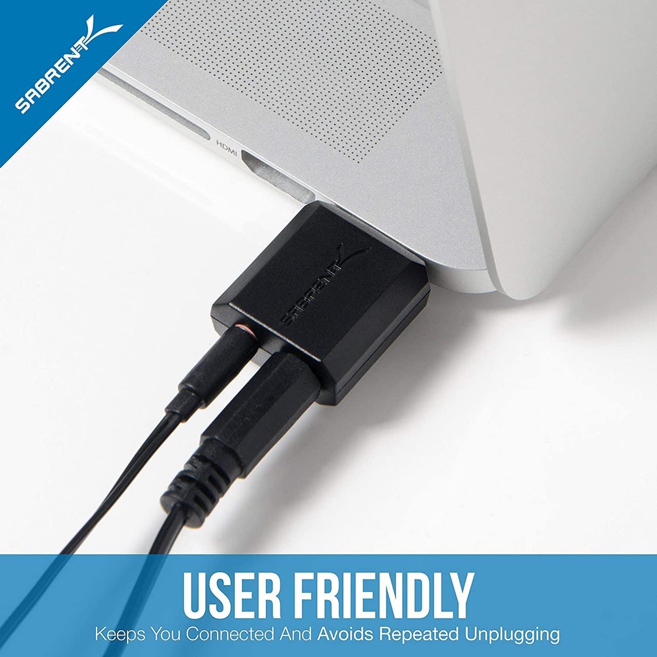 Sabrent USB-A External Stereo Sound Adapter