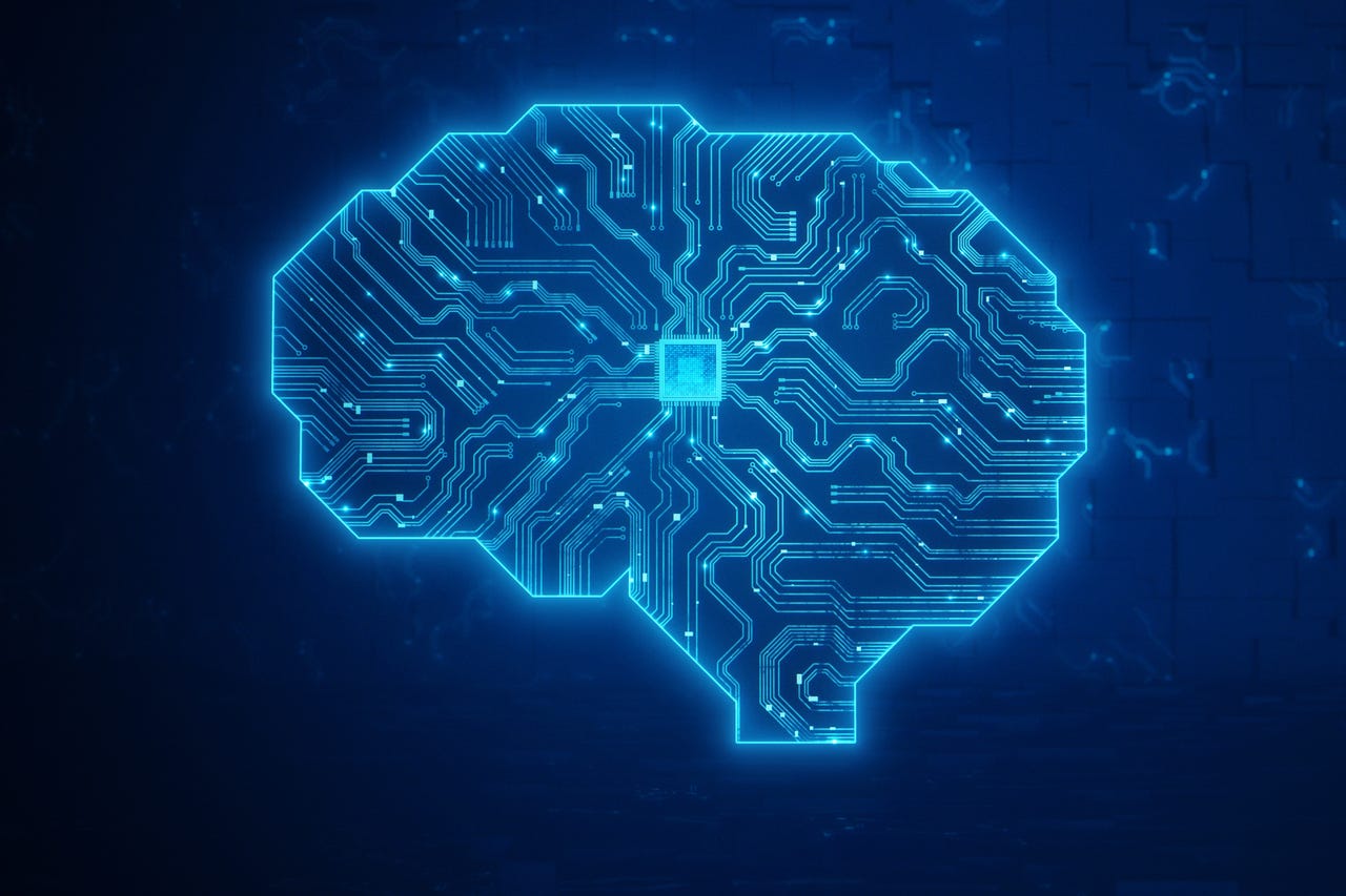 Brain representing AI