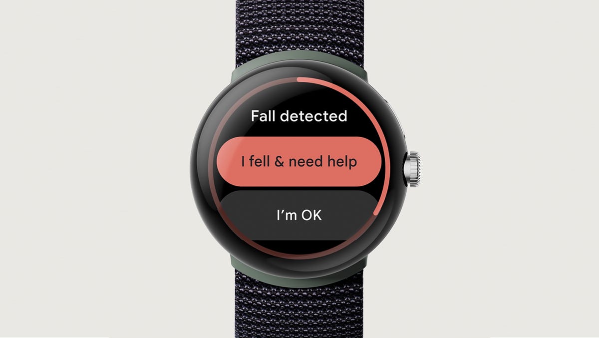 Fall detection notification on Pixel Watch